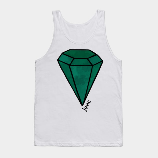 June Alexandrite Birthstone Tank Top by murialbezanson